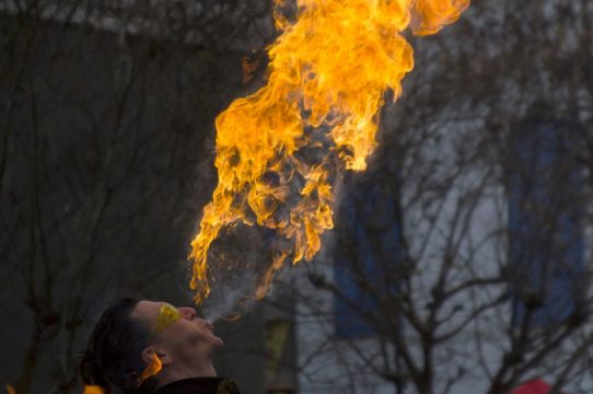 Creative Flame performer