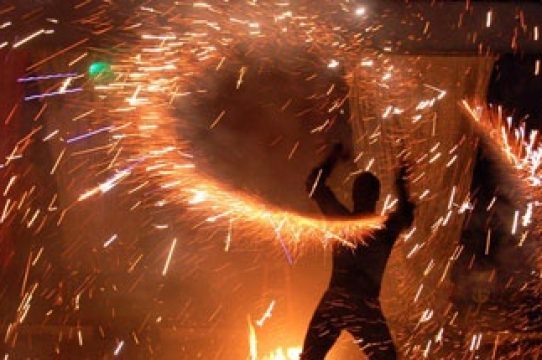 Creative Flame performance moment